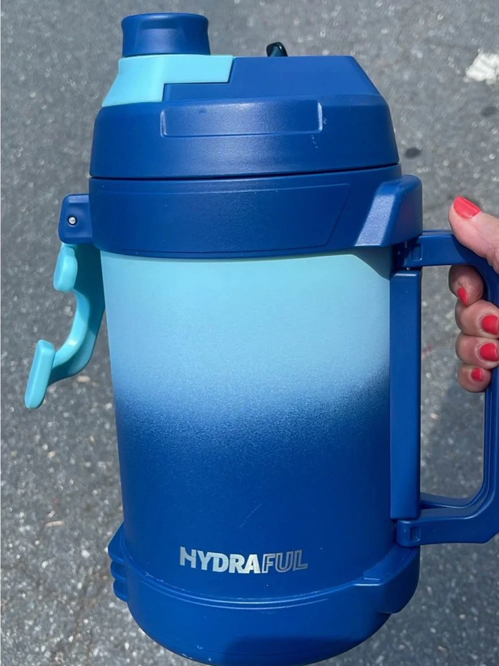 Blue Ombre Insulated Water Jug with Handle